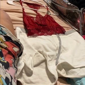 Bralet and white pants